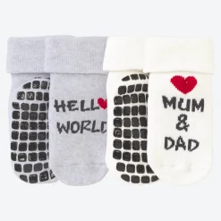 NKD Baby-ABS-Socken, 2er-Pack