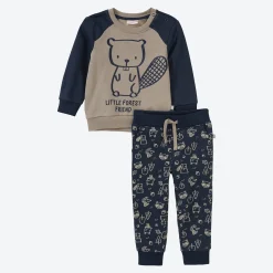 NKD Baby-Jungen-Set mit Sweatshirt, 2-teilig