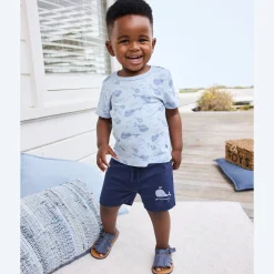 NKD Baby-Jungen-Set mit Wal-Motiven, 2-teilig
