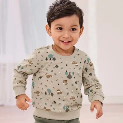 NKD Baby-Jungen-Sweatshirt mit hohem Baumwollanteil, 2er-Set