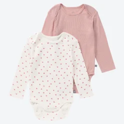 NKD Baby-Mädchen-Body mit Doppel-Knopfleiste, 2er-Pack