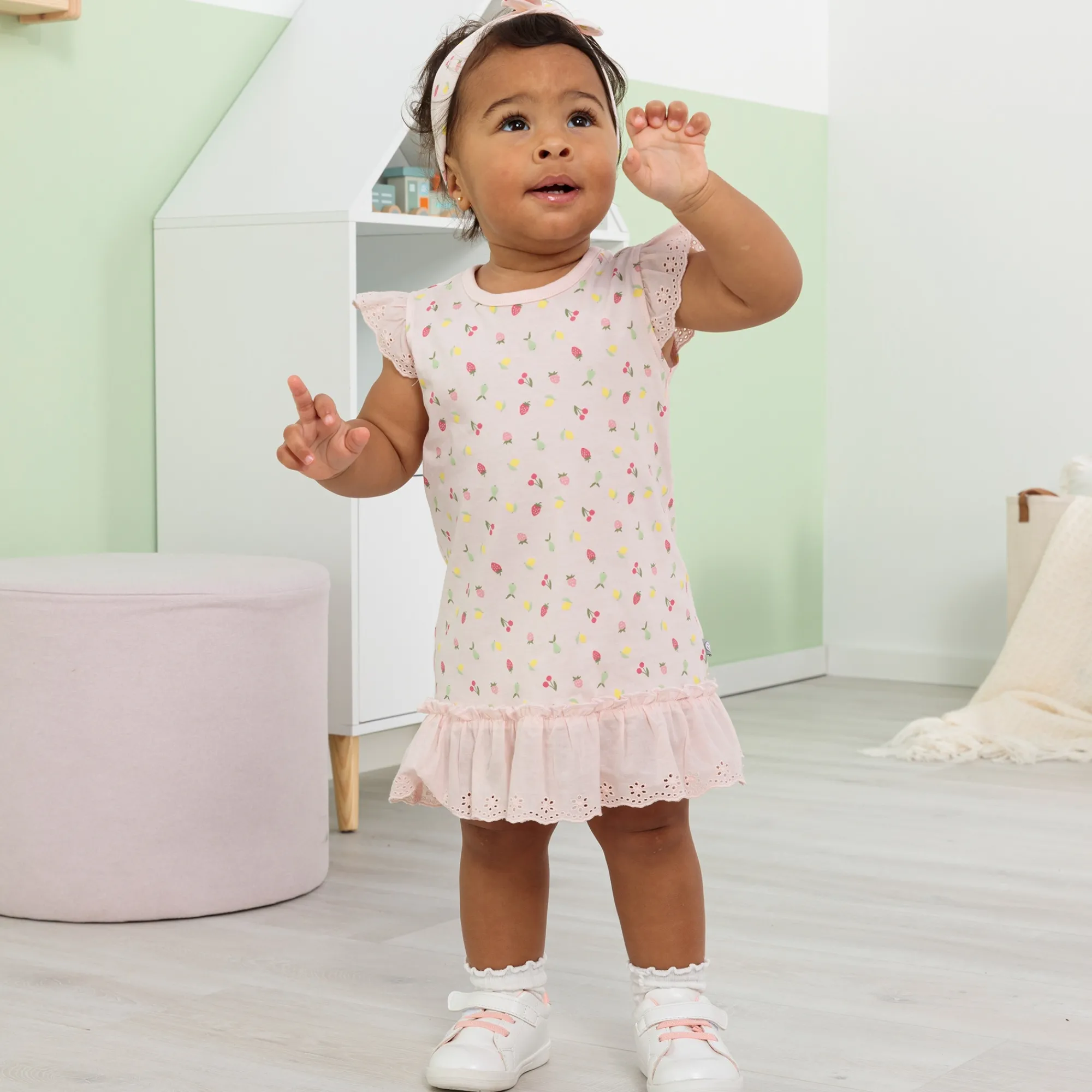 NKD Baby-Mädchen-Kleid mit Haarband, 2-teilig