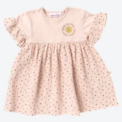 NKD Baby-Mädchen-Kleid mit Rockteil und Armverzierungen