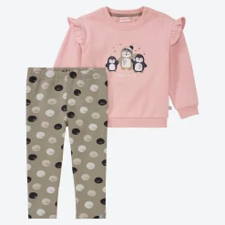 NKD Baby-Mädchen-Set mit Pinguin-Applikation, 2-teilig