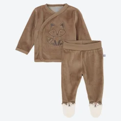 NKD Baby-Newborn-Jungen-Set mit Fuchs-Stickerei, 2-teilig
