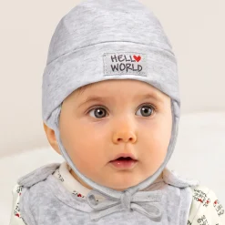 NKD Baby-Newborn-Mütze mit Hello World Schriftzug