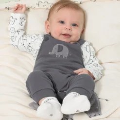 NKD Baby-Newborn-Strampler-Set mit Elefantenmotiv, 2-teilig