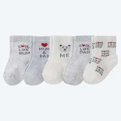 NKD Baby-Socken mit niedlichem Design, 5er-Pack