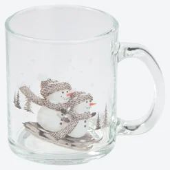 NKD Becher mit Schneemann-Motiv, ca. 320 ml