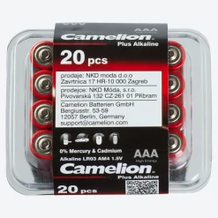 NKD Camelion Batterien Größe AAA, 20er-Pack