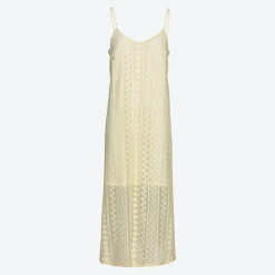 Damen NKD Damen-Ajour-Strick-Kleid mit Spaghettiträgern