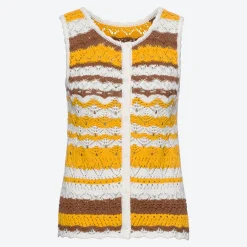Damen NKD Damen-Ajour-Strick-Top aus Baumwolle