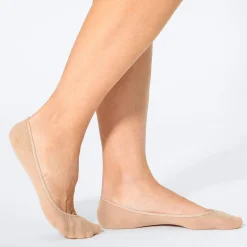 Damen NKD Damen-Ballerina-Füßlinge ohne Naht, 4er-Pack