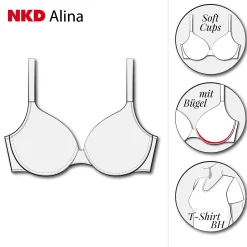 Damen NKD Damen-Bügel-BH, -ALINA