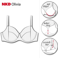 Damen NKD Damen-BH mit Bügel, -OLIVIA