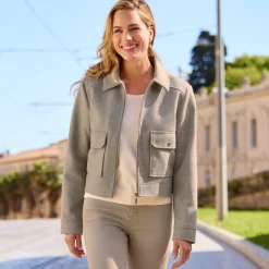 Damen NKD Damen-Blazer mit aufgesetzten Taschen
