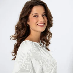 Damen NKD Damen-Bluse mit Ausbrenner-Design