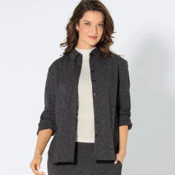 Damen NKD Damen-Bluse mit Knopfleiste