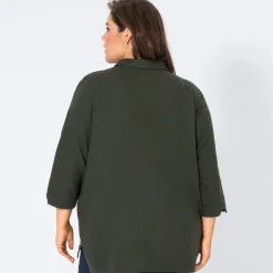 Damen NKD Damen-Bluse mit Leinen, große Größen