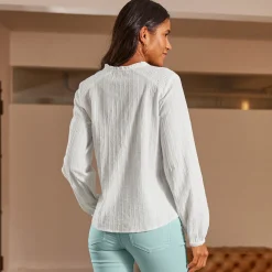 Damen NKD Damen-Bluse mit Lurex-Effektgarn