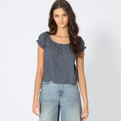 Damen NKD Damen-Bluse mit Millefleur-Muster