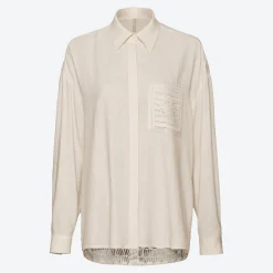 Damen NKD Damen-Bluse mit Spitze am Rücken