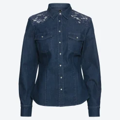 Damen NKD Damen-Bluse mit Spitzeneinsatz
