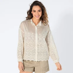 Damen NKD Damen-Bluse mit Stickerei