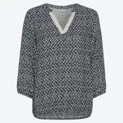 Damen NKD Damen-Bluse mit V-Ausschnitt