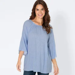 Damen NKD Damen-Bluse mit Volant am Ärmel