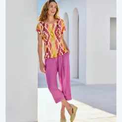 Damen NKD Damen-Culotte aus Viskose und Leinen