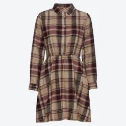 Damen NKD Damen-Flanell-Kleid mit Knopfleiste
