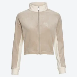 Damen NKD Damen-Flausch-Sweatjacke mit Stickerei