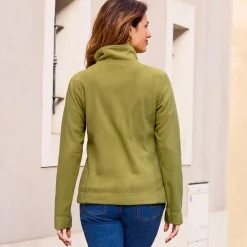 Damen NKD Damen-Fleecejacke mit Umlegekragen