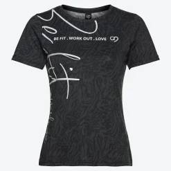Damen NKD Damen-Funktions-T-Shirt mit Rundhalsausschnitt