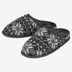 Damen NKD Damen-Hausschuhe mit Norweger-Muster