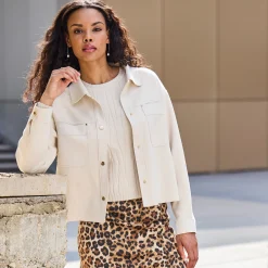 Damen NKD Damen-Hemdjacke mit Kragen