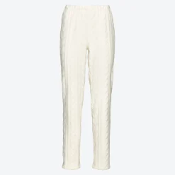 Damen NKD Damen-Homewear-Hose mit Zopfstrickmuster