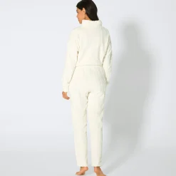 Damen NKD Damen-Homewear-Hose mit Zopfstrickmuster