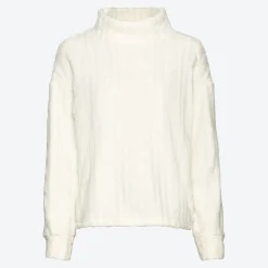 Damen NKD Damen-Homewear-Oberteil mit Zopfstrickmuster