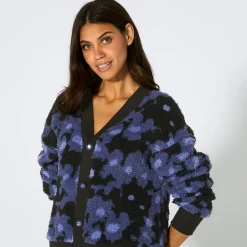 Damen NKD Damen-Homewear-Oberteil mit flauschigem Design