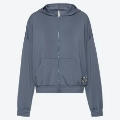 Damen NKD Damen-Hoodie-Cardigan aus Modal-Mix
