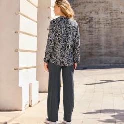 Damen NKD Damen-Hose mit Plissee-Effekt