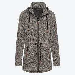 Damen NKD Damen-Jacke in Fleece-Optik mit Kapuze