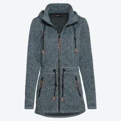 Damen NKD Damen-Jacke in Fleece-Optik mit Kapuze