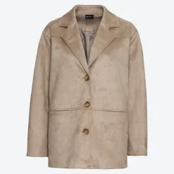 Damen NKD Damen-Jacke in Wildlederoptik mit Elasthan