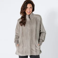 Damen NKD Damen-Jacke mit Rippbündchen