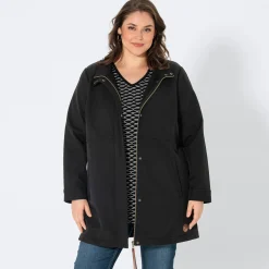Damen NKD Damen-Jacke mit Stehkragen, große Größen