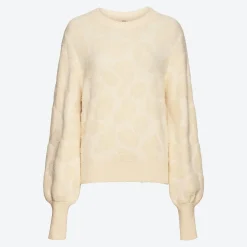 Damen NKD Damen-Jacquardpullover mit Rundhalsausschnitt