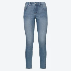 Damen NKD Damen-Jeans mit offenen Kanten, -MIAMI